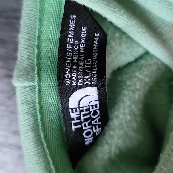 The North Face Pull Over Hoodie Mint Green Size XL - Picture 7 of 7
